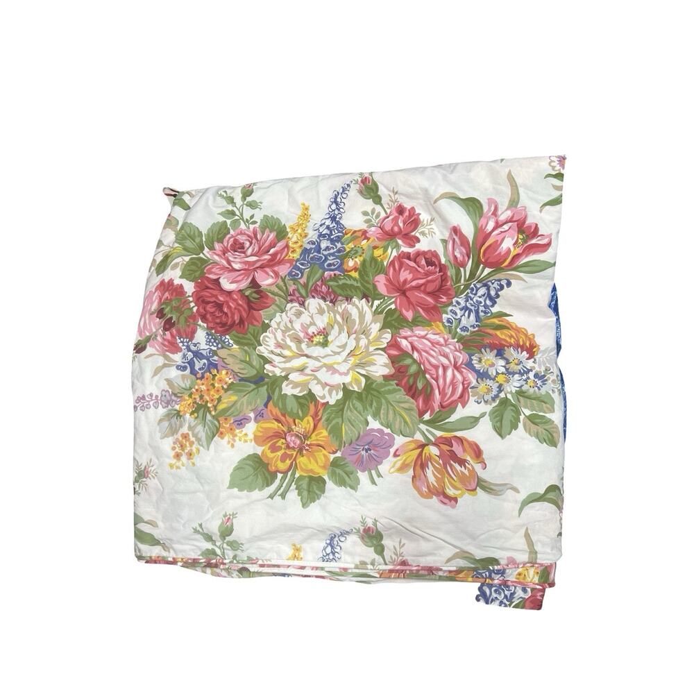 Ralph Lauren MELISSA Southampton FULL/QUEEN DUVET COVER Floral Roses Foxglove